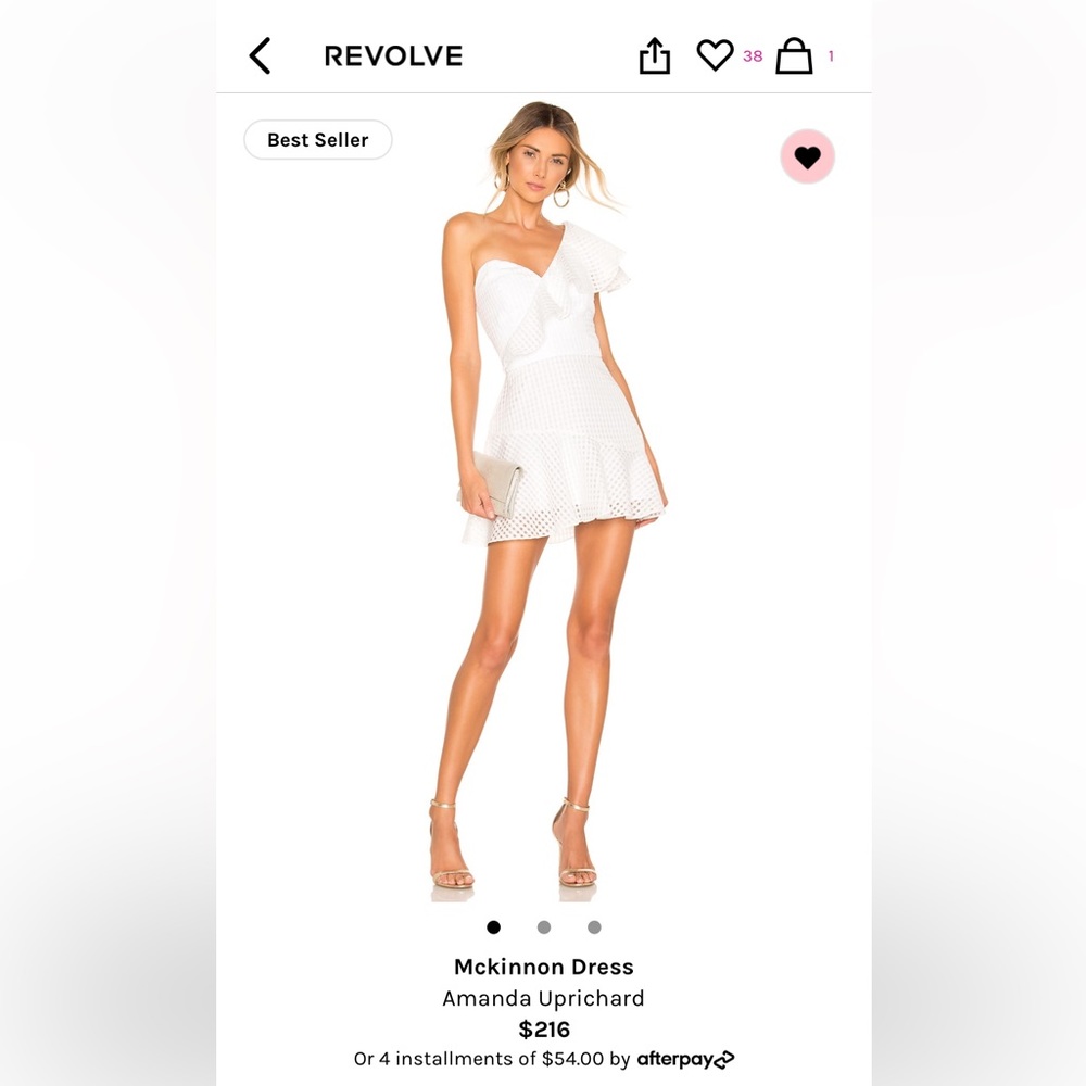 Amanda Uprichard White Dress- size S- worn once